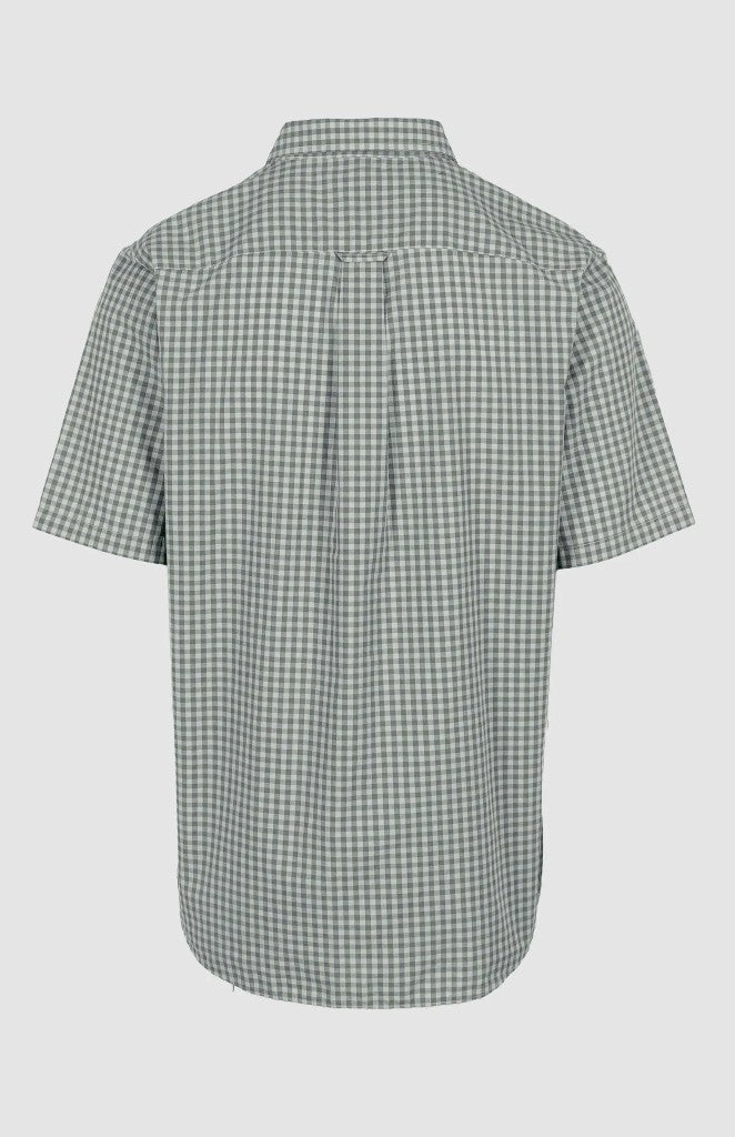Bryan Gingham SS Classic Shirt in Green