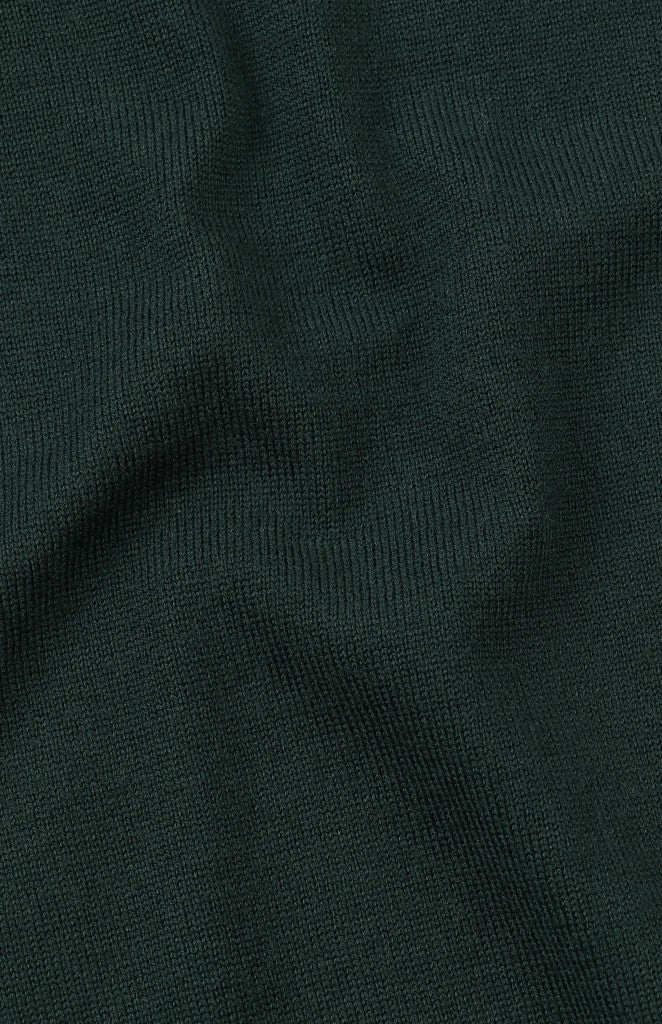Ernie 1/4 Zip Merino Knit in Green
