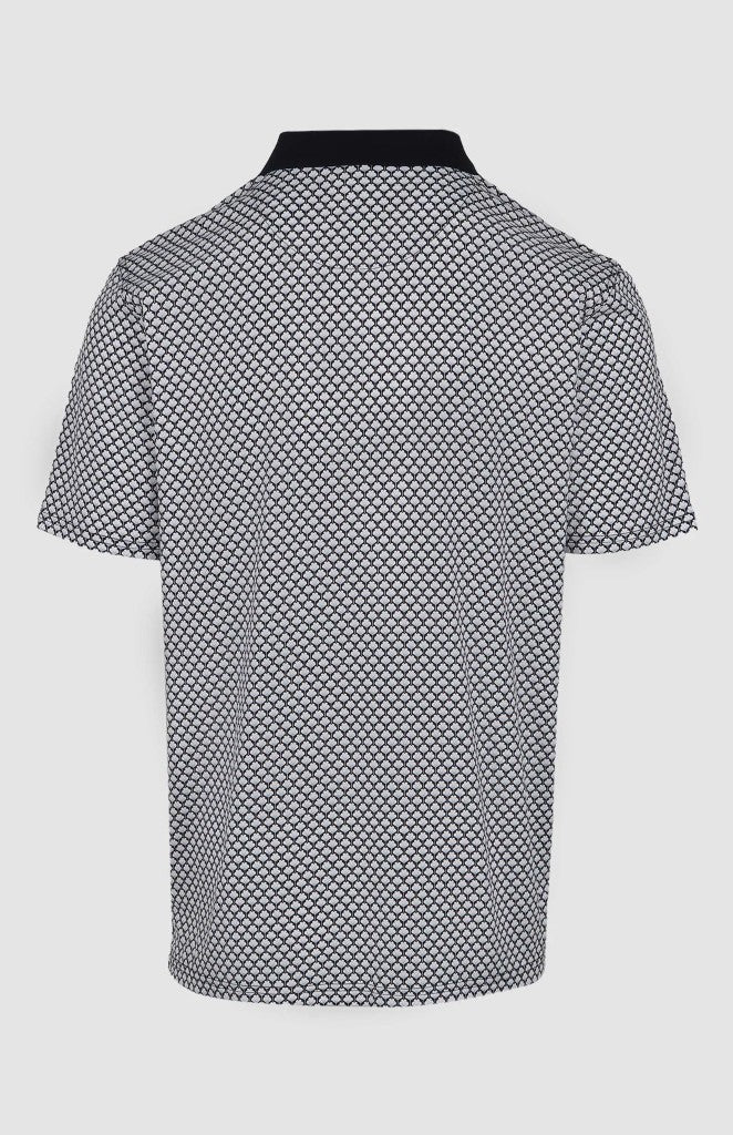 Luke Mercerised Printed Golfer in Blue