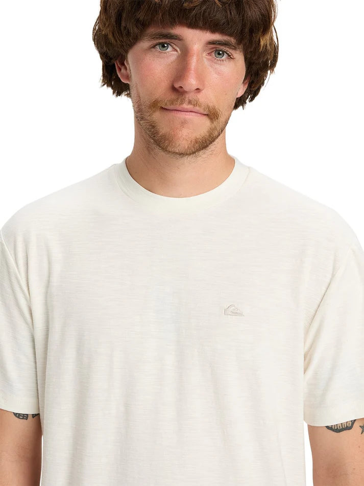 Slub Roundneck SS Tee in Snow White