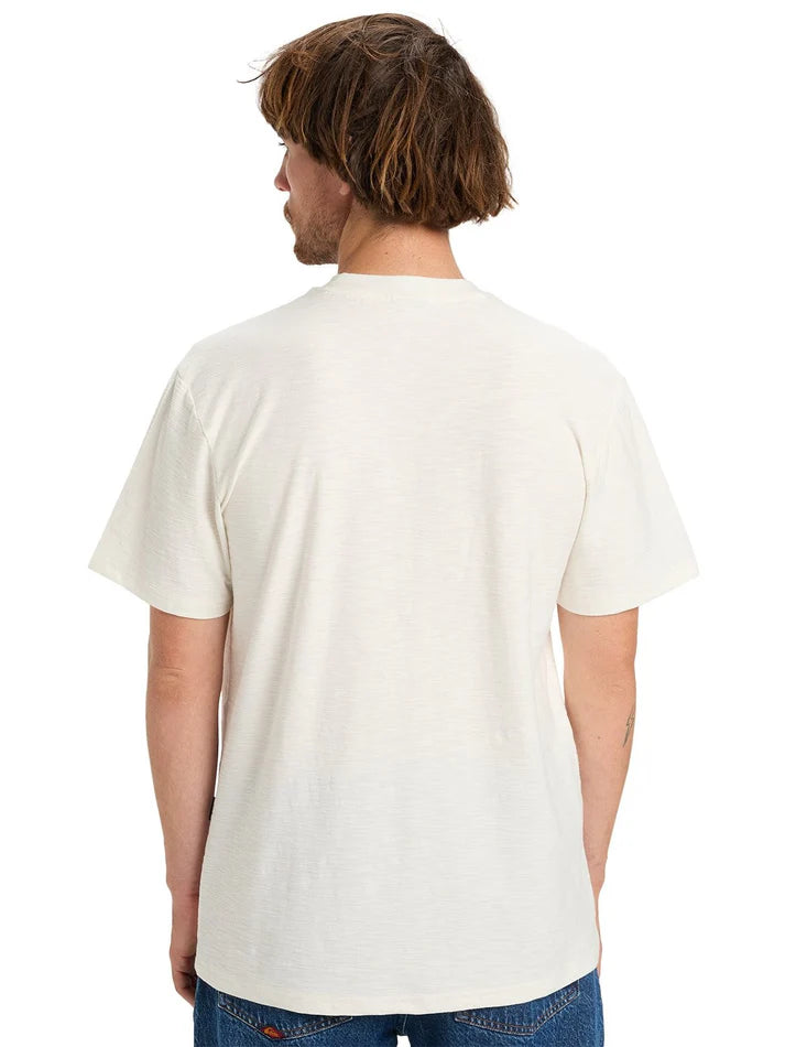 Slub Roundneck SS Tee in Snow White
