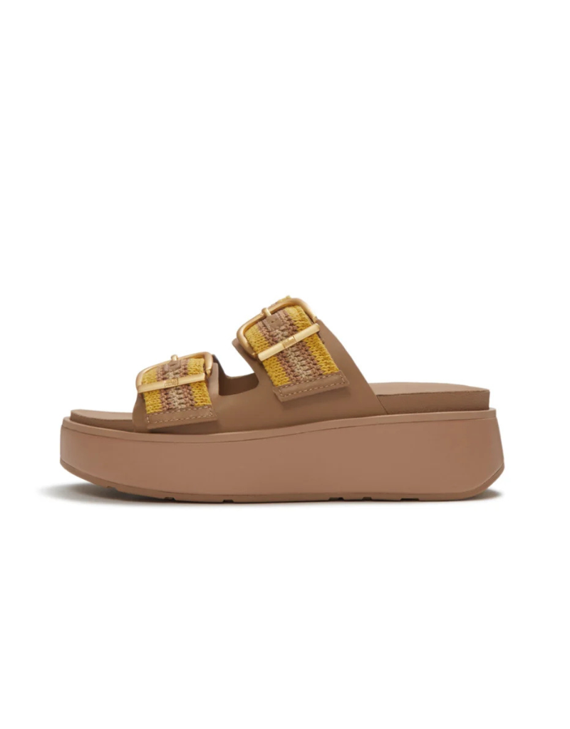 Gen-FF Max Buckle Two Bar Slides in Tumeric / Tan