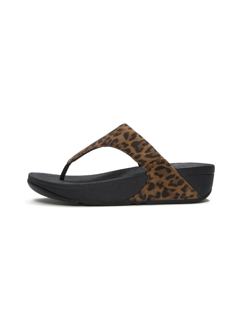 Lulu Leopard Printed Suede in Tan / Black Mix