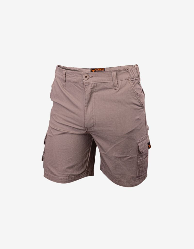 Semi Elasticated Walkshort in Khaki