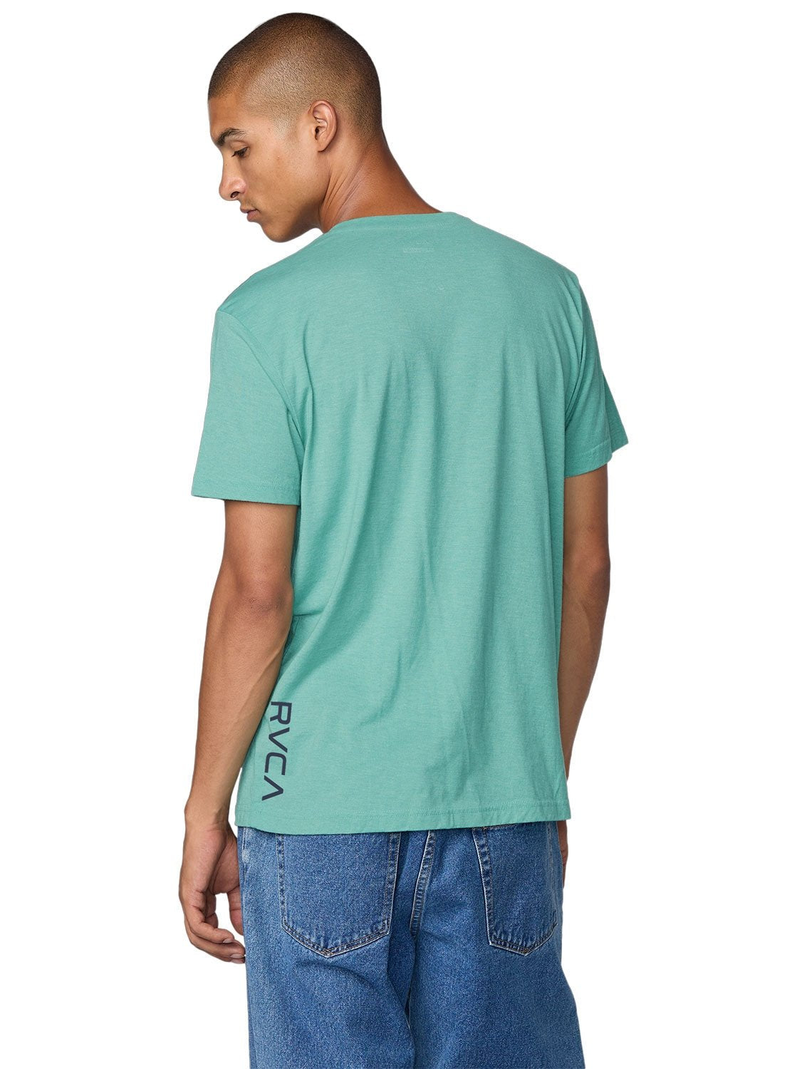 VA RVCA SS Tee in Bottle Green