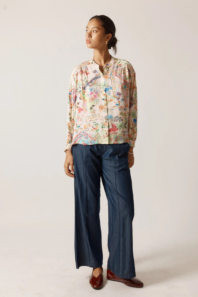 Lala Shirt in Pink Floral