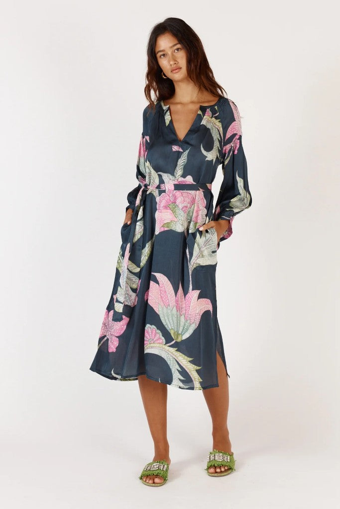 Ubud Maxi Dress in Navy