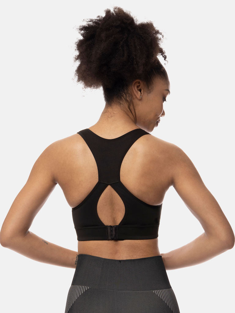 Light Padded Sports Bra in Black