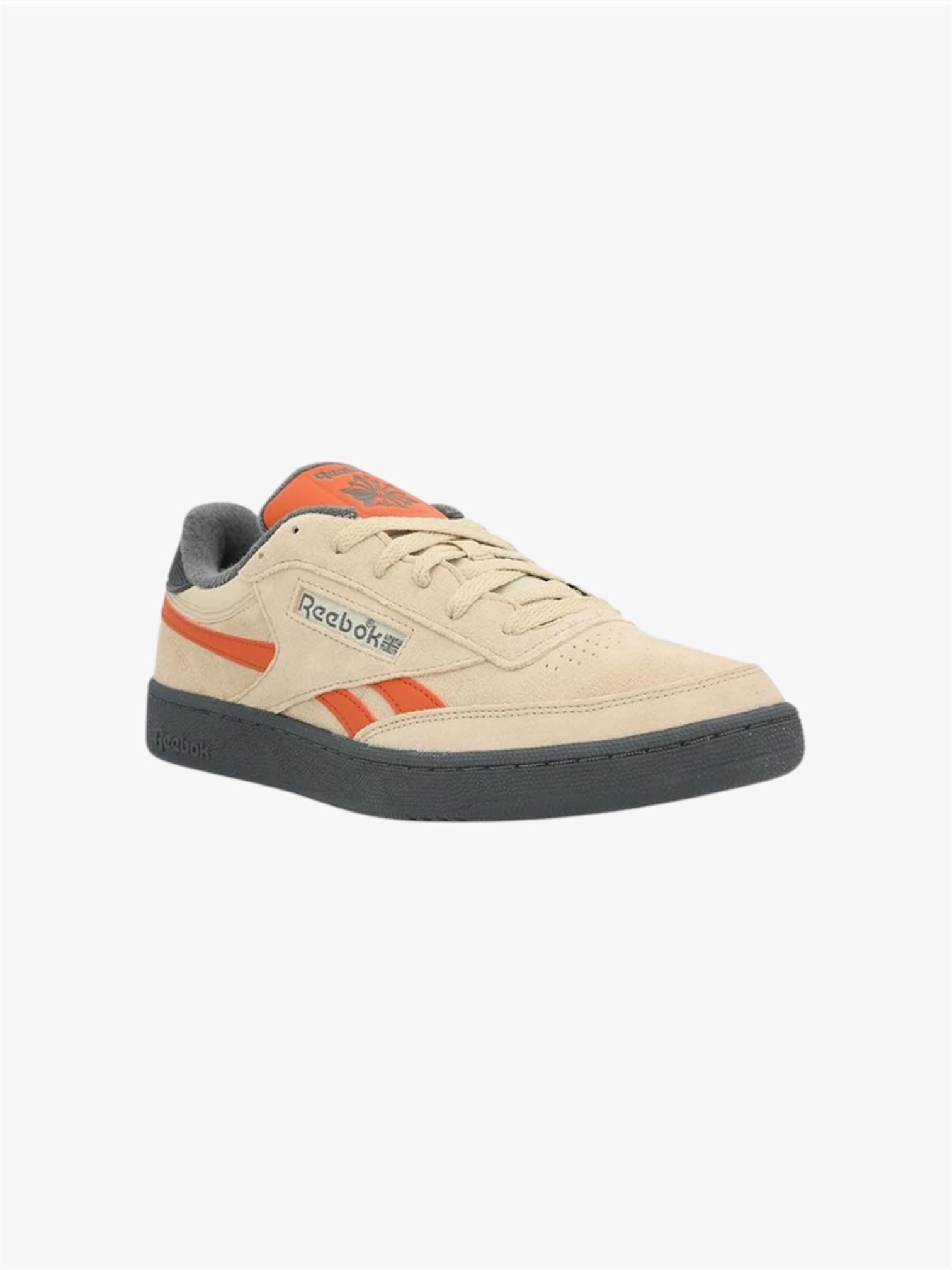 Club C Revenge Vintage Unisex Sneakers in Simple Beige / Grey / Rust Orange