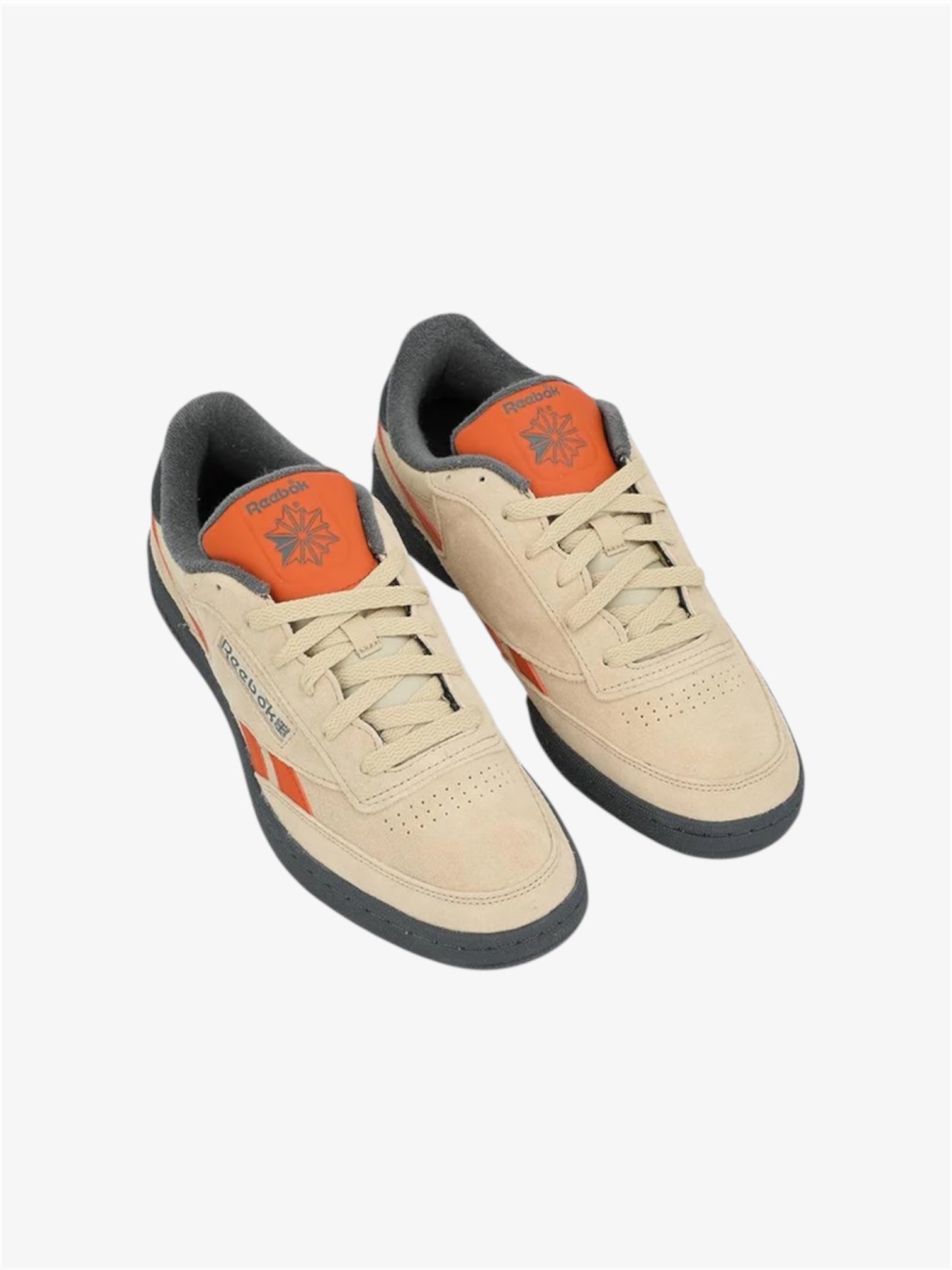 Club C Revenge Vintage Unisex Sneakers in Simple Beige / Grey / Rust Orange
