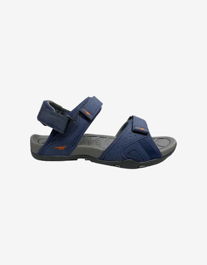 Ula Sandals in Navy / Burnt Orange