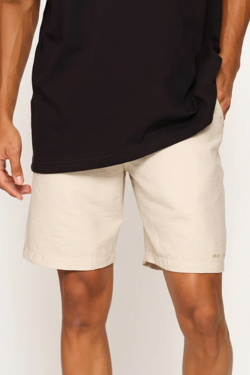 Classic Corp Linen Short in Oatmeal
