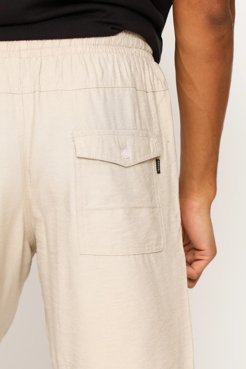 Classic Corp Linen Short in Oatmeal