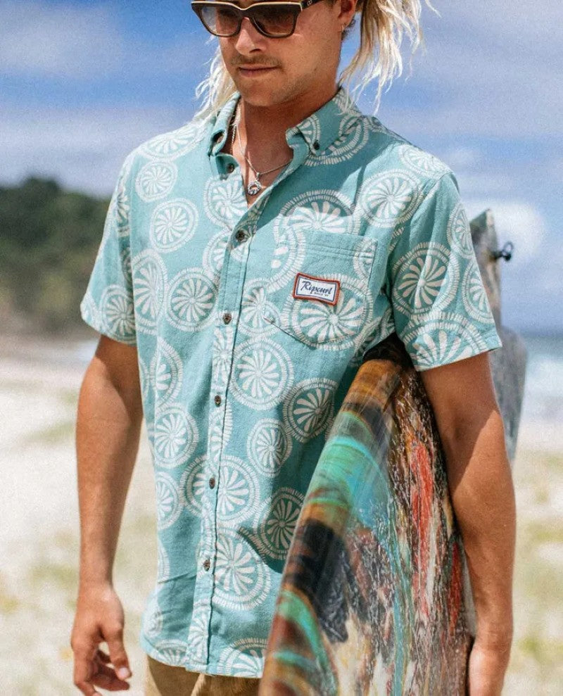 Mod Cali SS Woven Shirt in Blue