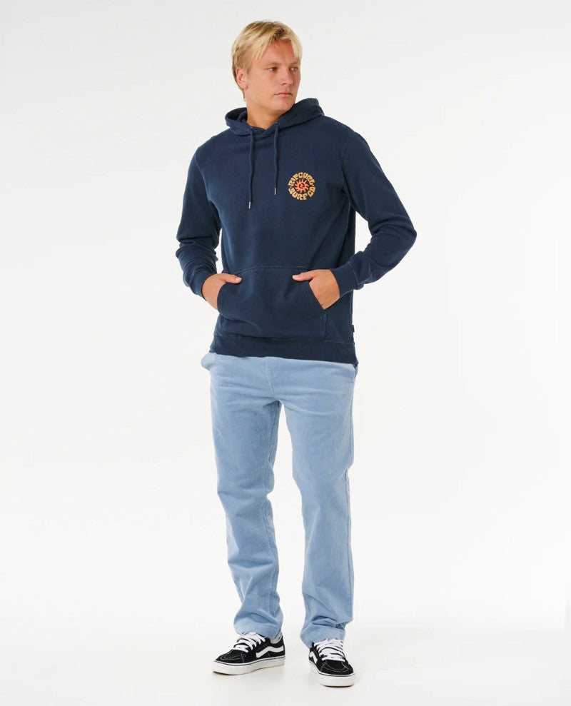 Pacific Rinse Fleece Hoodie in Dark Navy