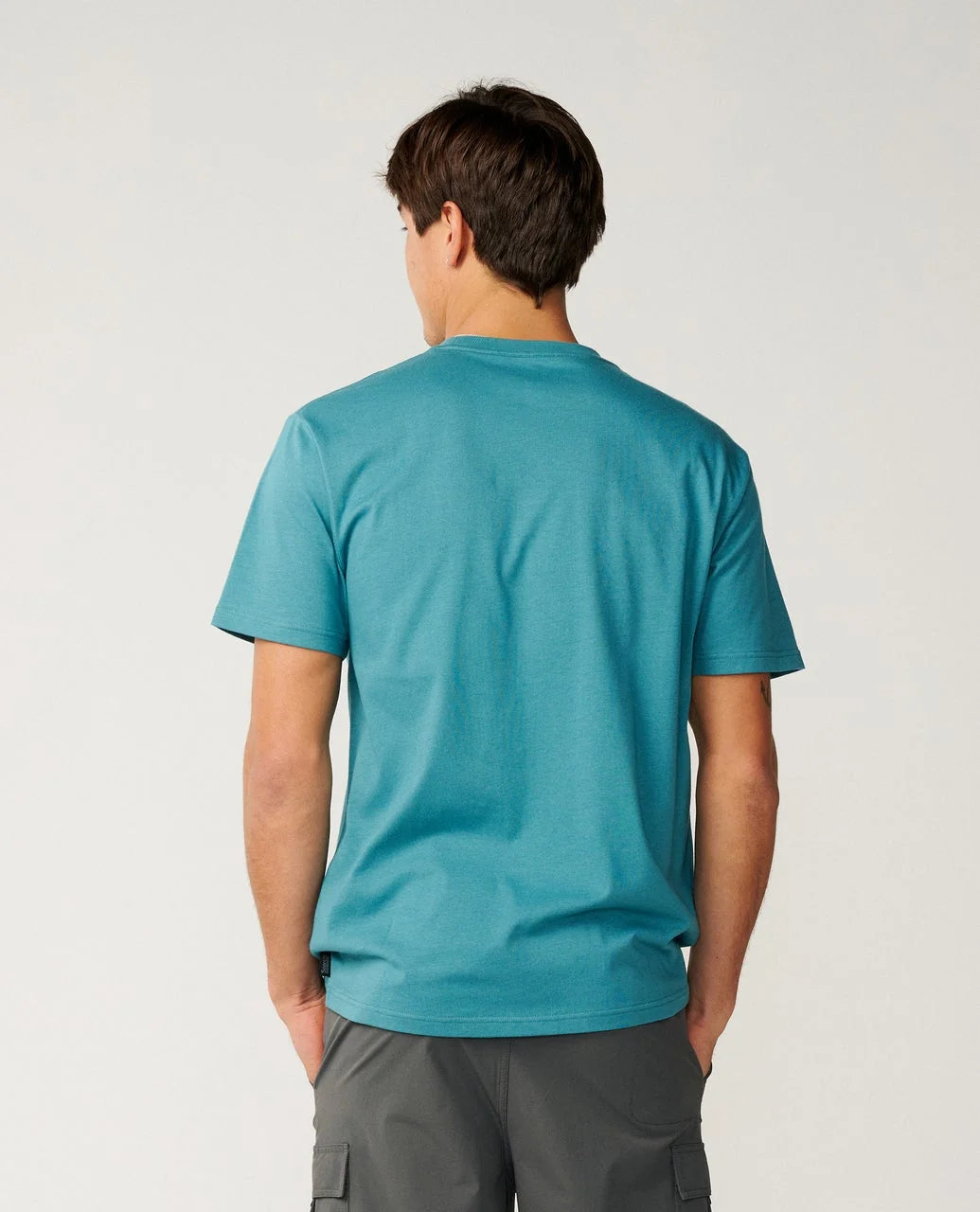 S-Series Vapor Cool Embroidered Tee in Dusty Jade