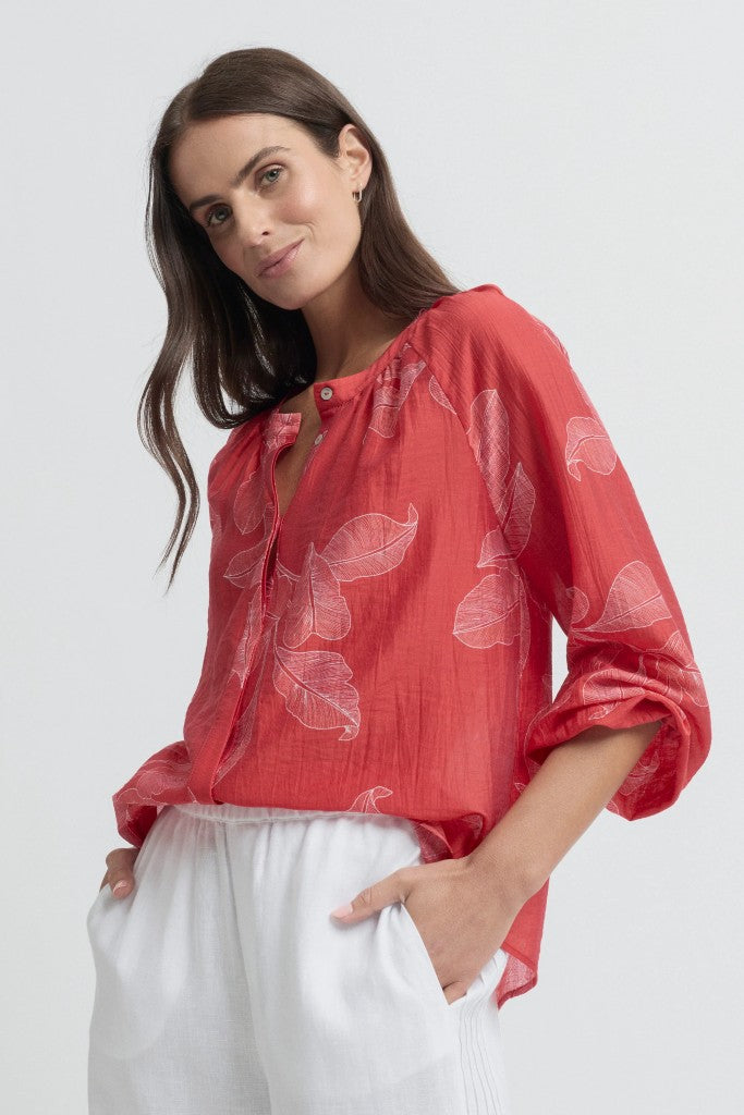 Rosella Print Blouse