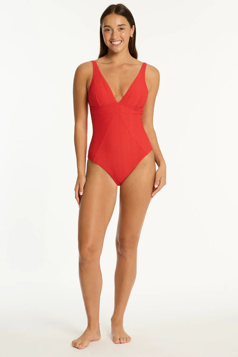 Caracus Scoop Back Panel Line One Piece