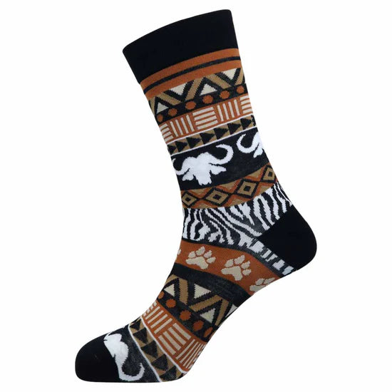 Safari Print Bamboo Socks