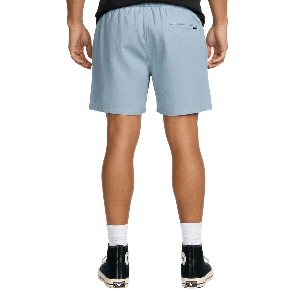 Quiver Linen Shorts in Dusty Blue