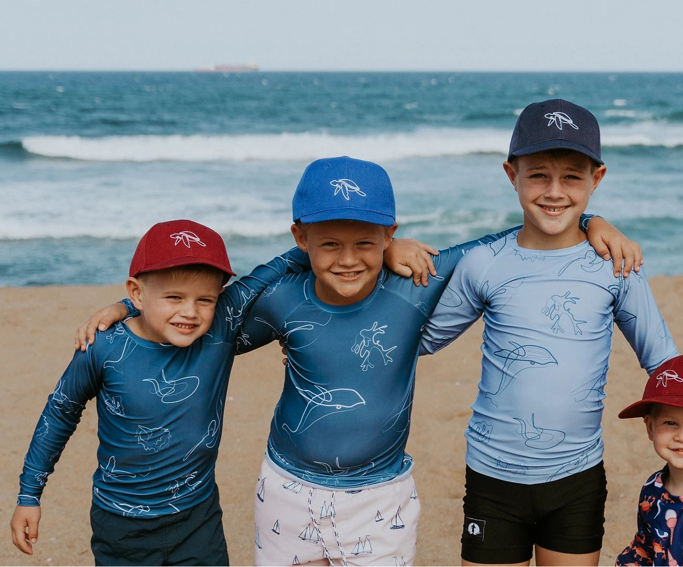 UV Protected Sea Dreaming Kids Rash Vests