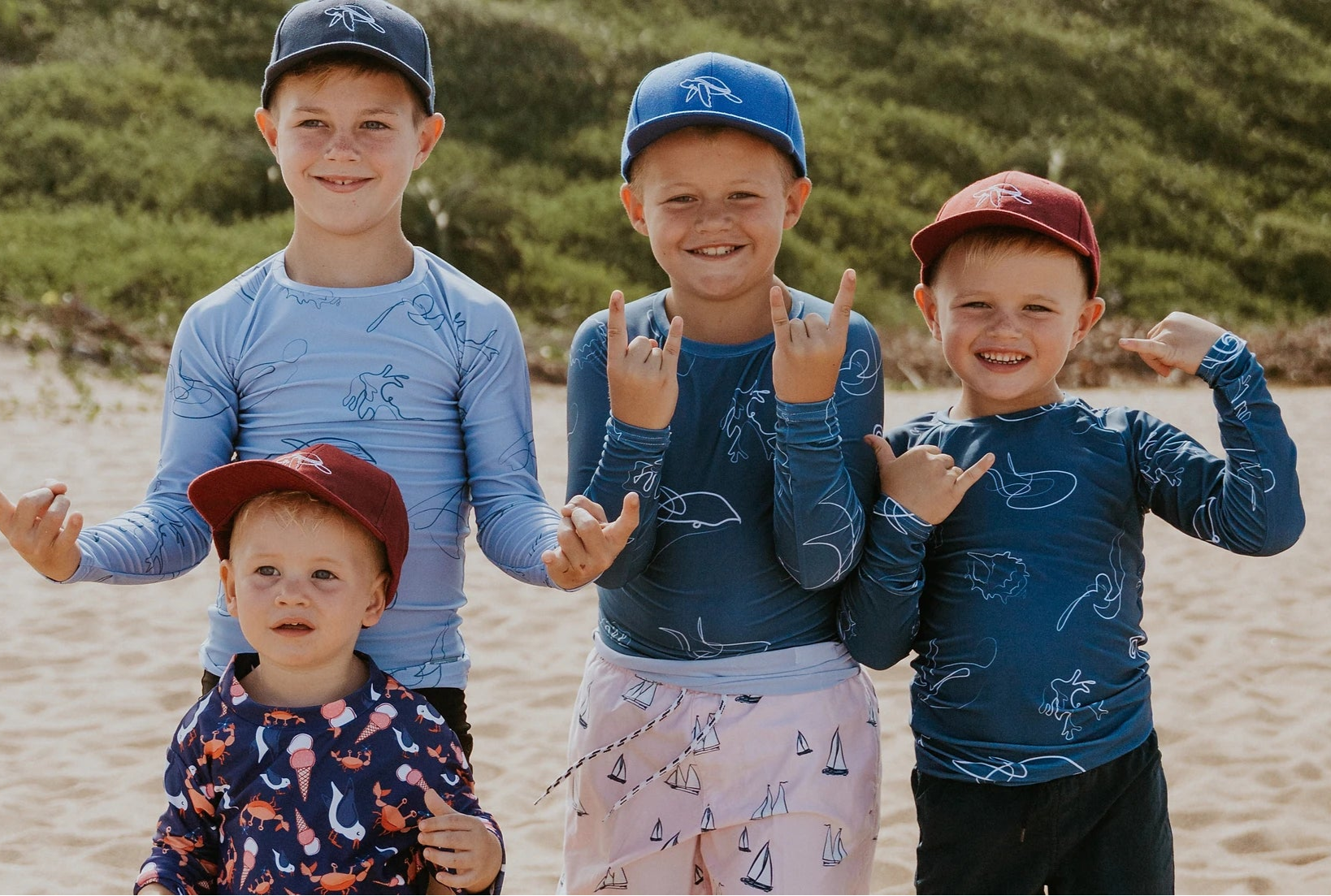 UV Protected Sea Dreaming Kids Rash Vests