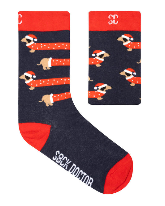 Cotton Santa Paws Socks