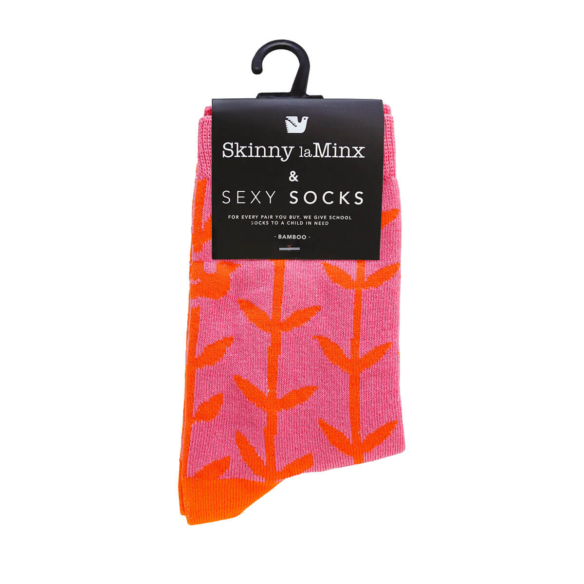 Skinny laMinx Bamboo Orla Hot Pink Socks