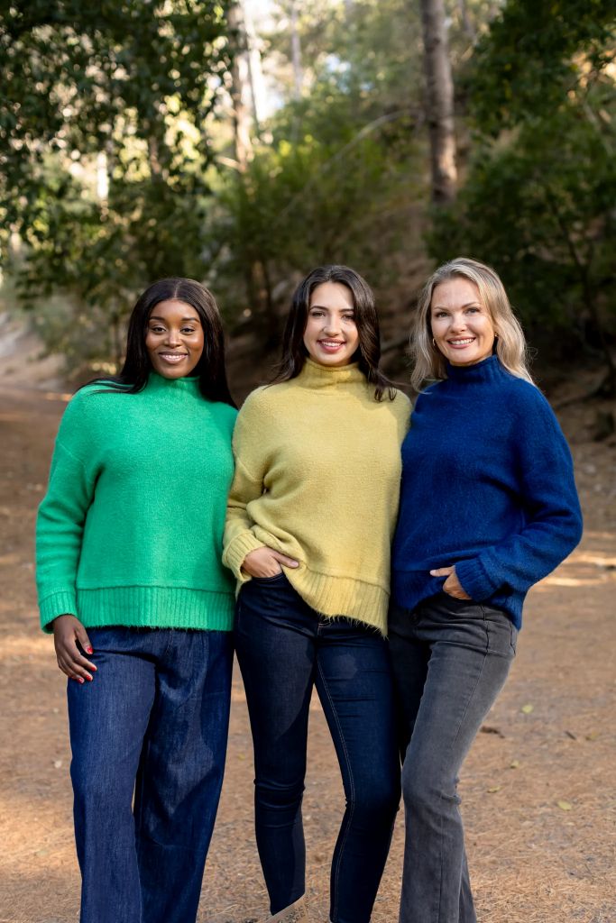 Ponza Rib Cuff Turtle Neck Knit in Emerald