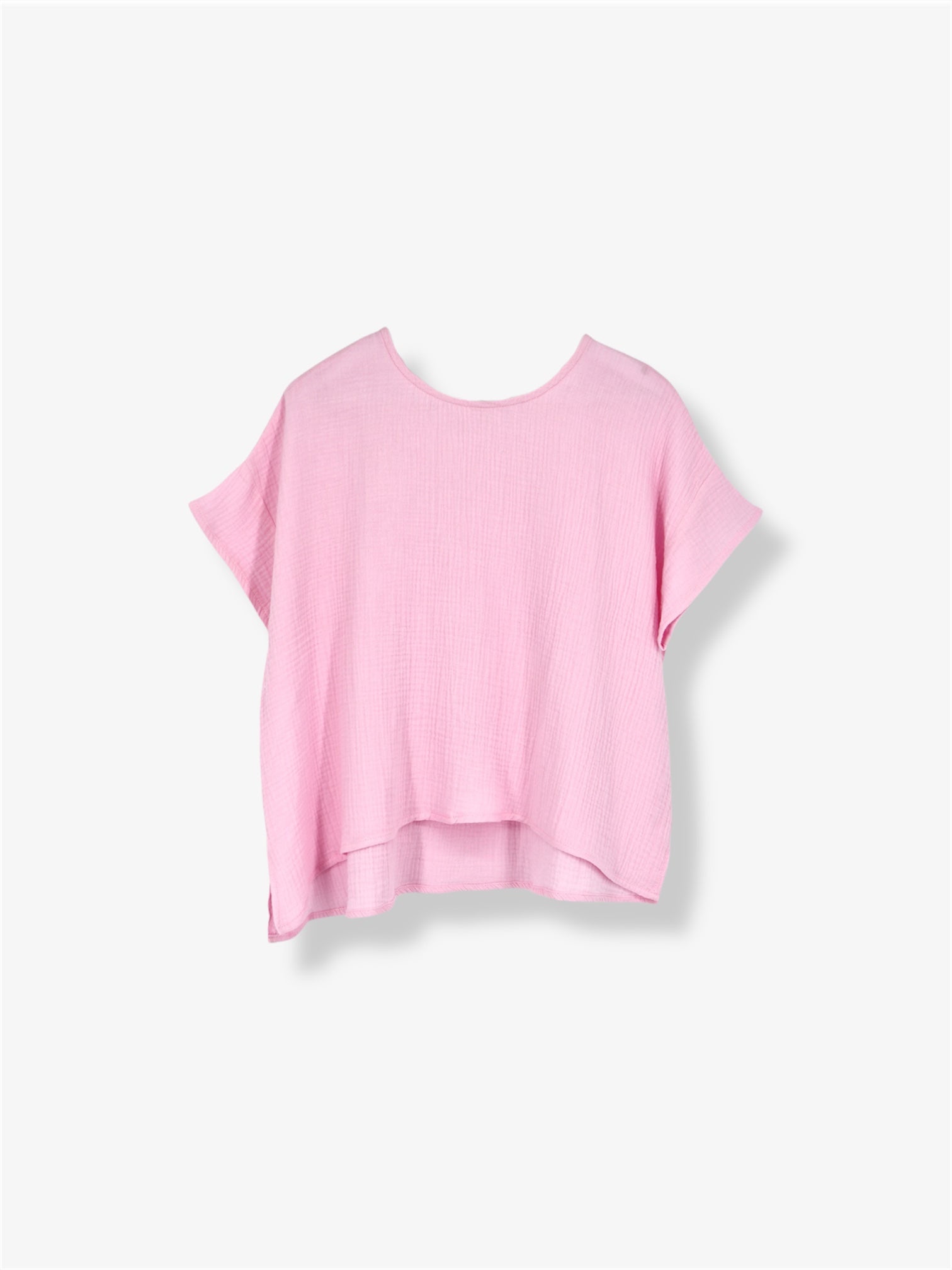 Steffi Cotton Box Top in Pink