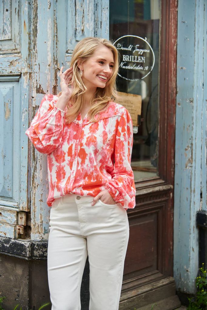 Abstract Paint Blouse