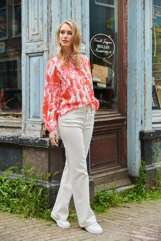 Abstract Paint Blouse