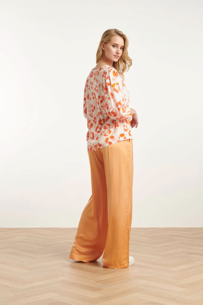 Animal Print Top in Orange