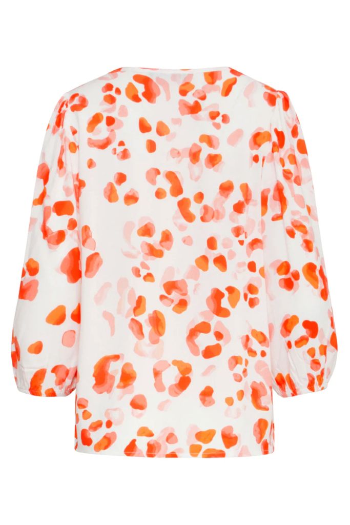 Animal Print Top in Orange
