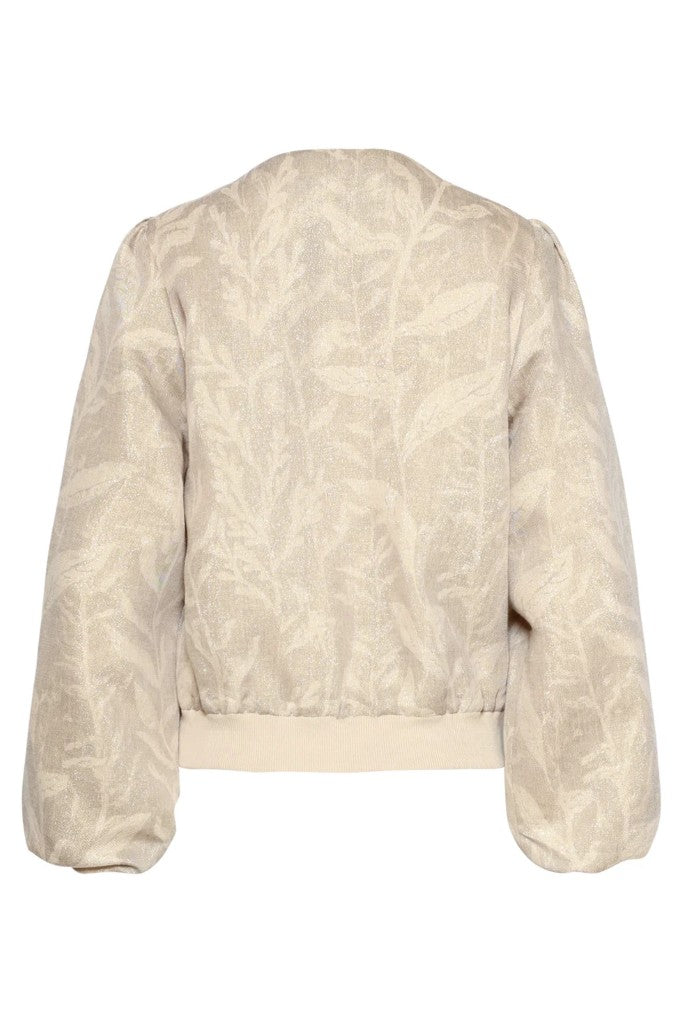 Balloon Sleeve Jacket in Dark Sand
