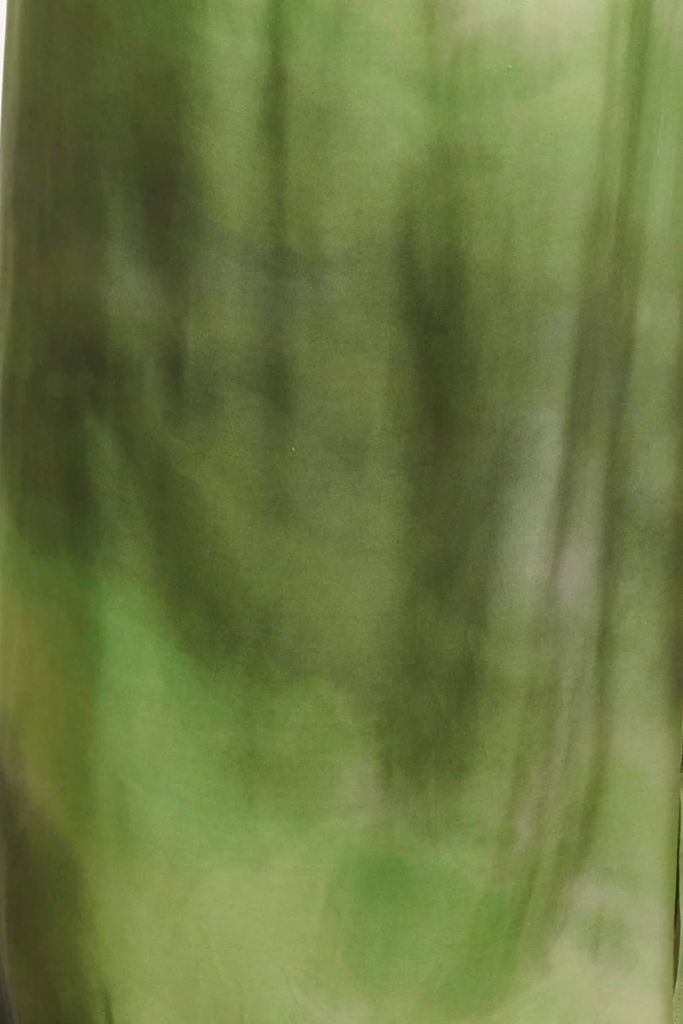 Ombre V-Neck Dress in Off White / Light Green