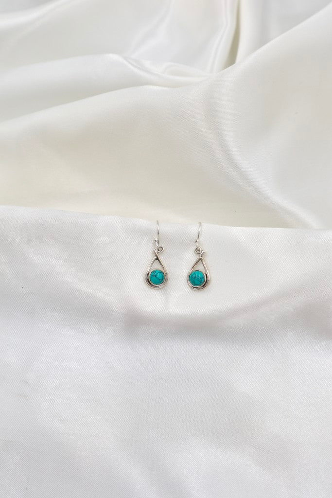Sterling Silver 5mm Turquoise Earrings