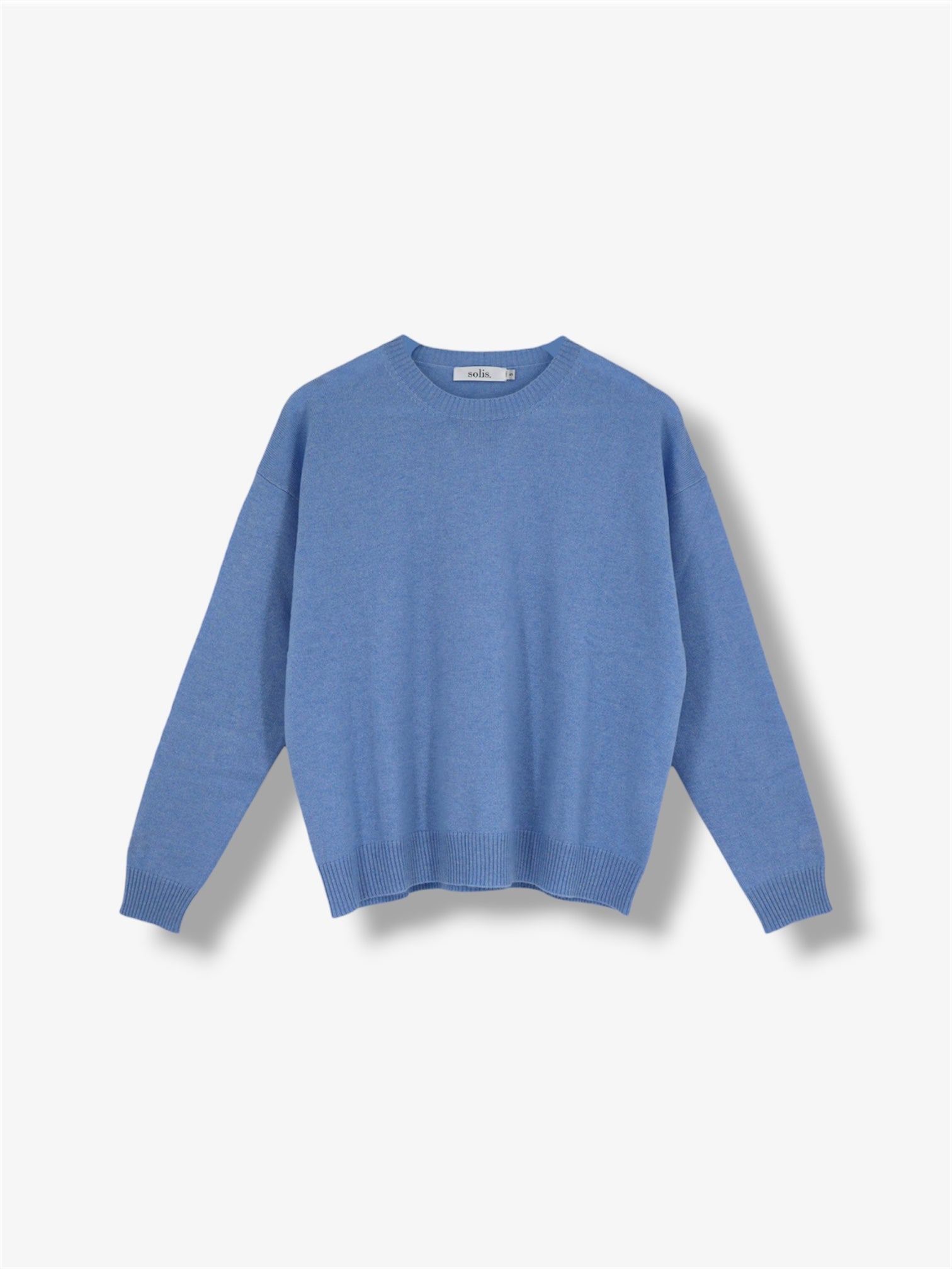 Cashmere Boxy Fit Jumper in Cerulean Blue
