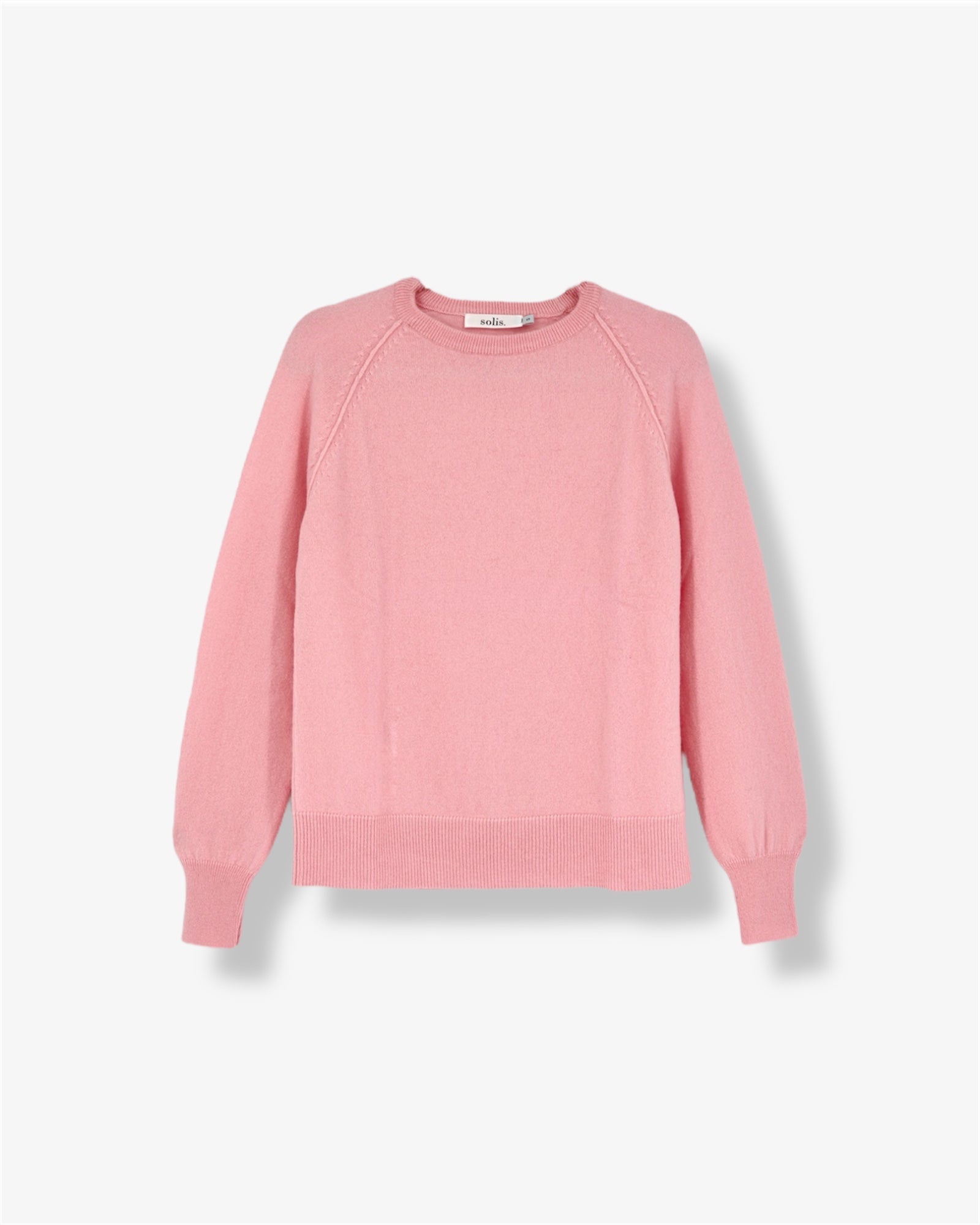 Pure Cashmere Raglan Sleeve Sweater in Ballet