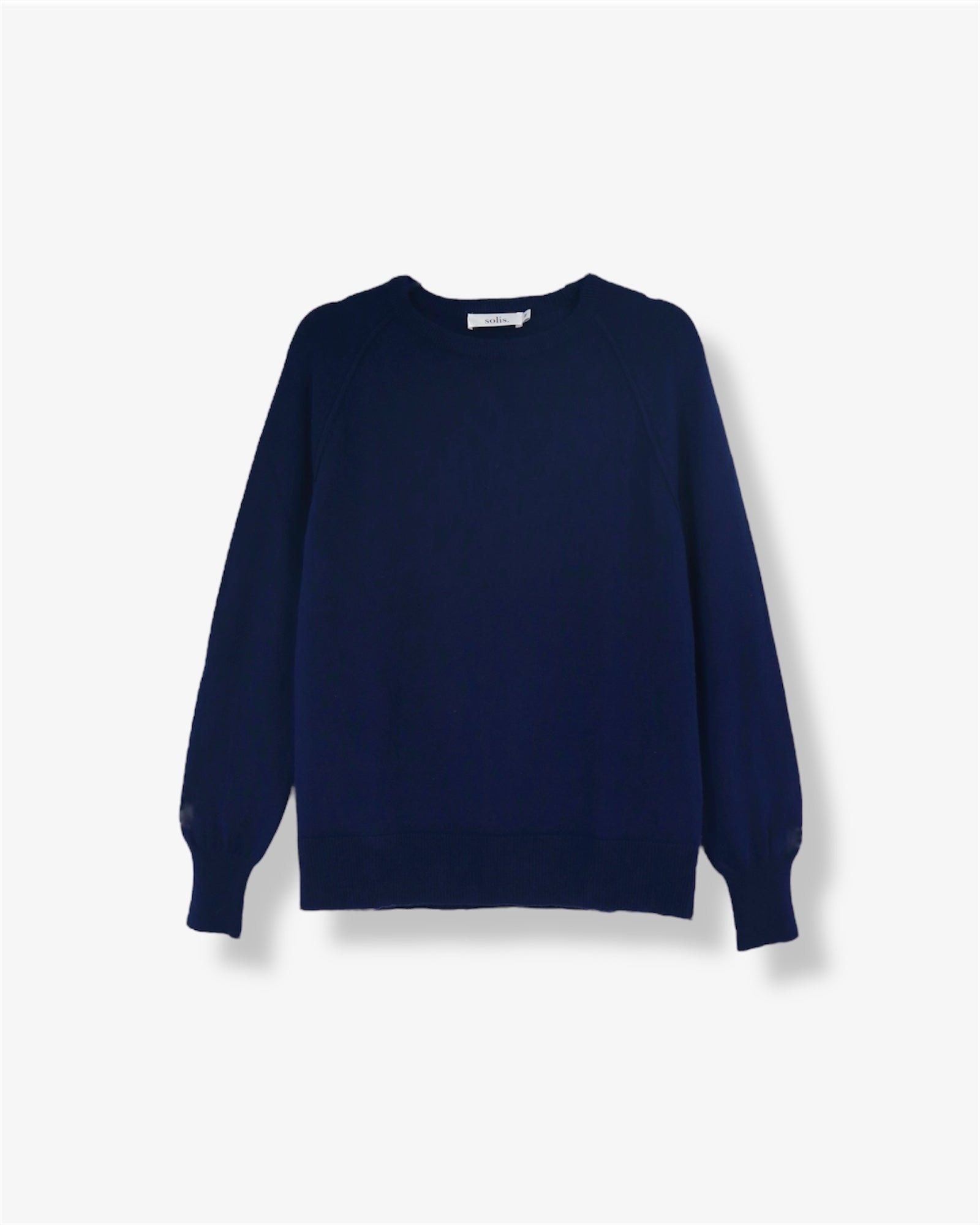 Pure Cashmere Raglan Sleeve Sweater in Cosmos
