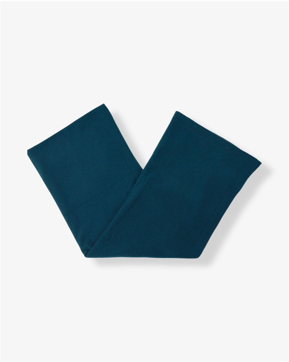 Pure Cashmere Oversized Wrap in Emerald