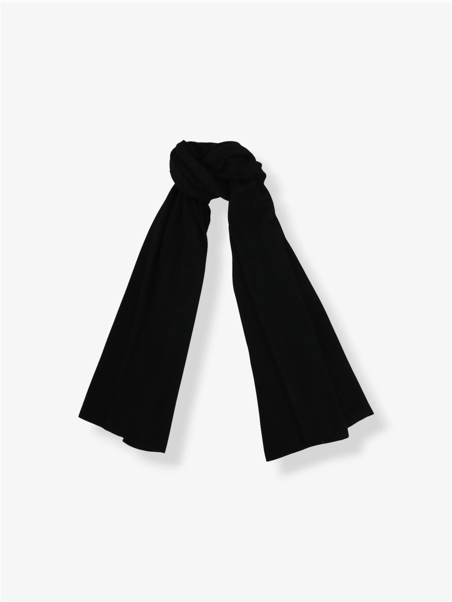 Pure Cashmere Oversized Wrap in Black