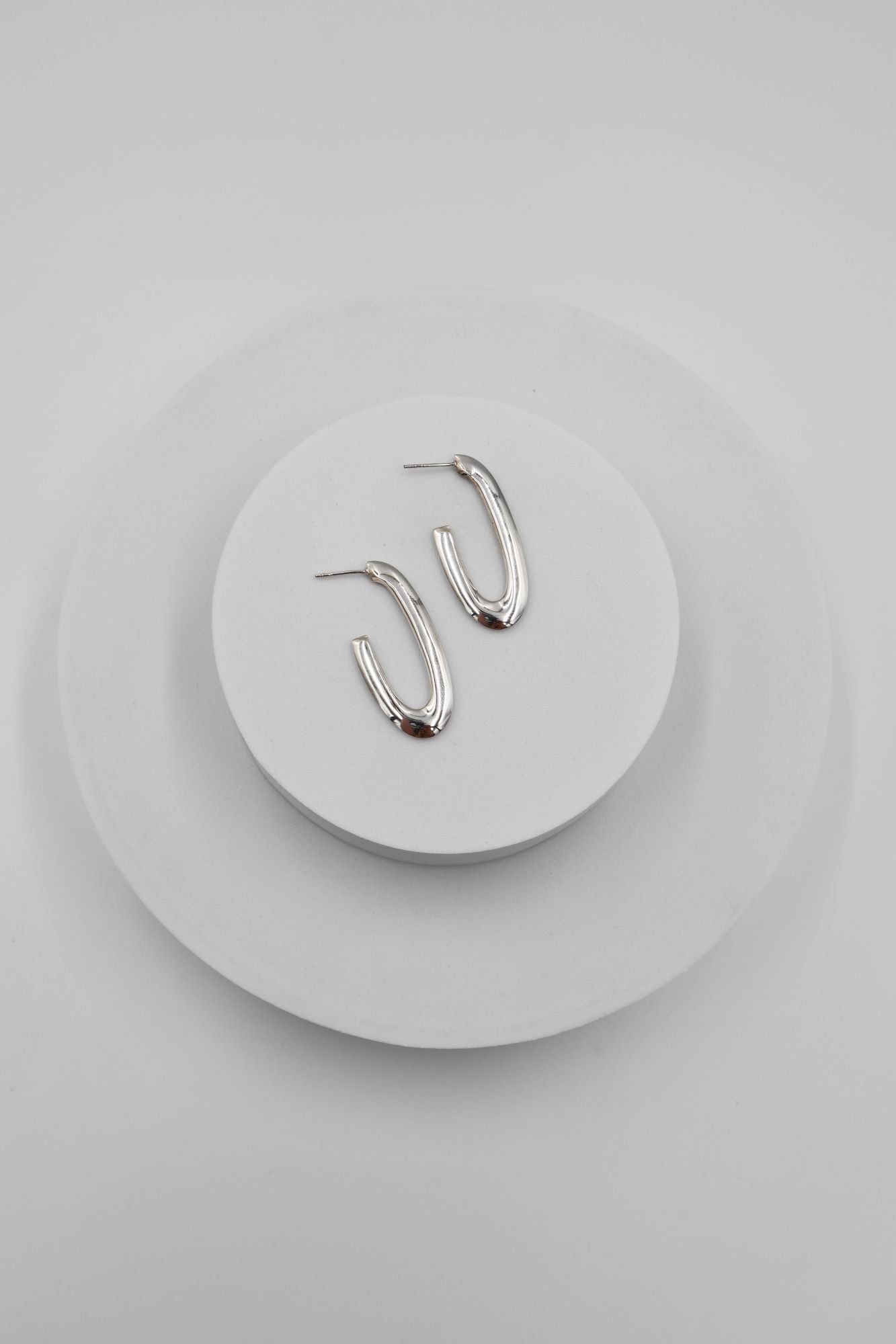 Sterling Silver Half Hoops