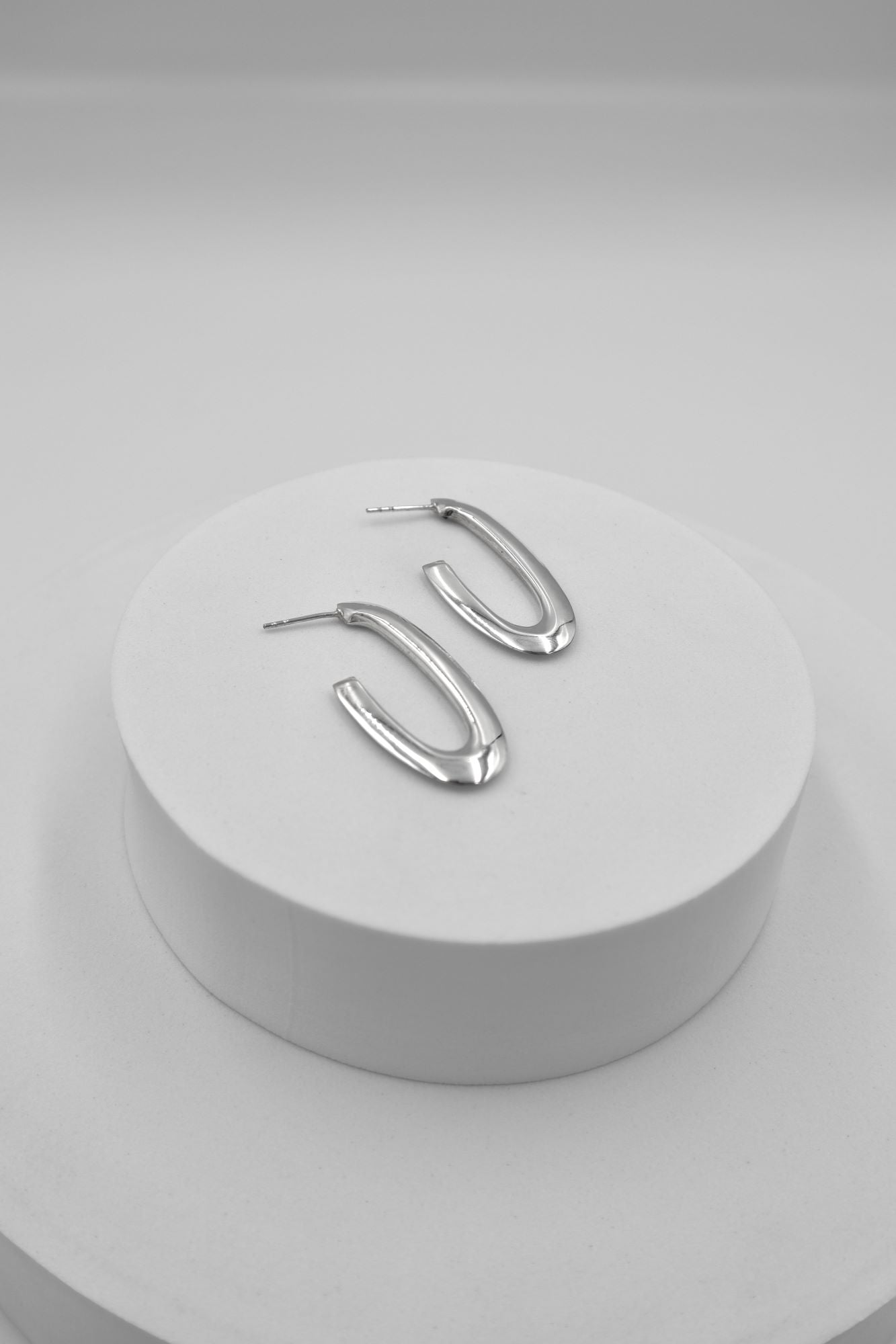 Sterling Silver Half Hoops