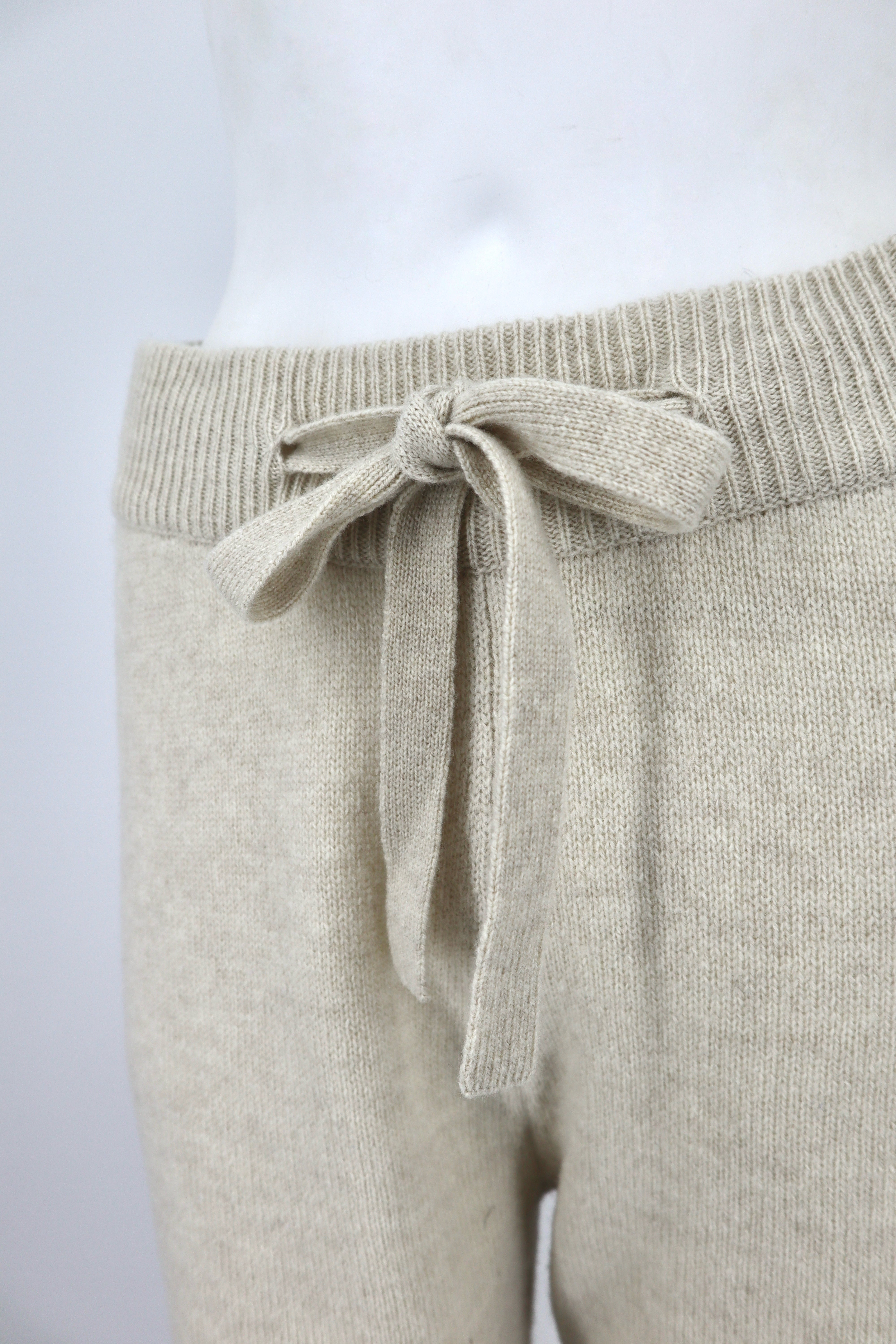 Pure Wool Lounge Pants in Sand