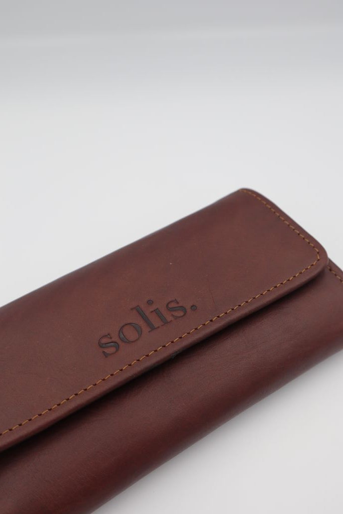 Lynn Genuine Leather Wallet in Rust
