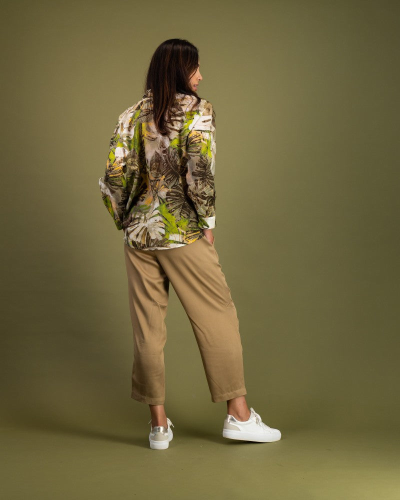 Barrel Leg Pants in Sandstone