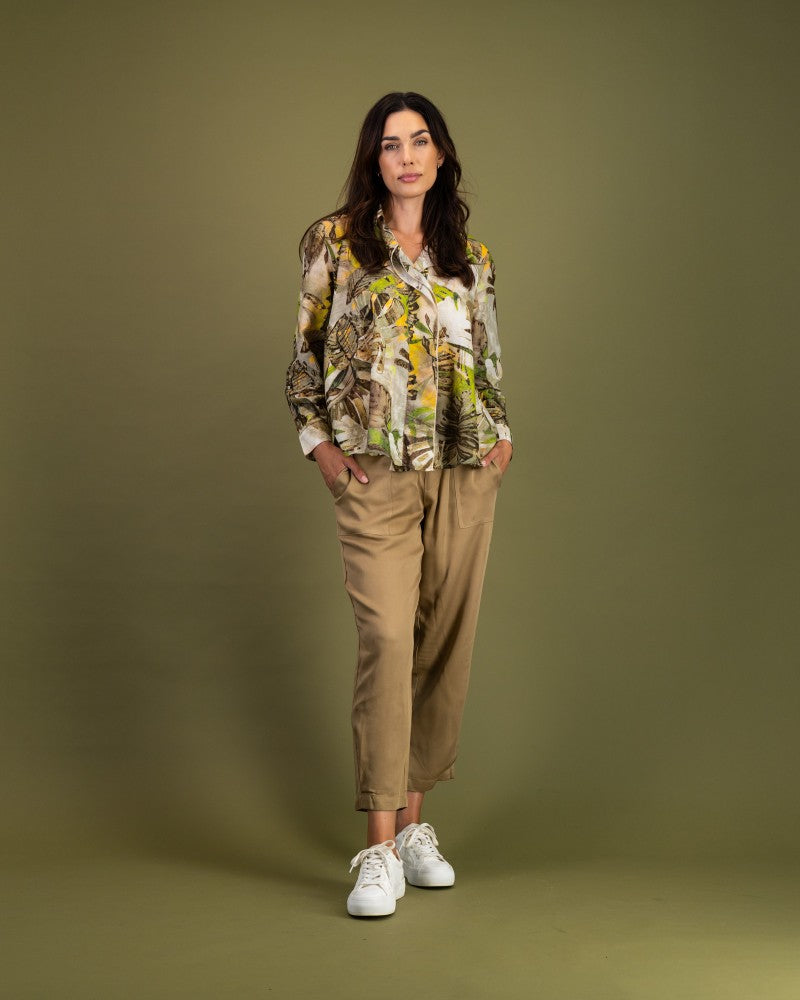 Barrel Leg Pants in Sandstone