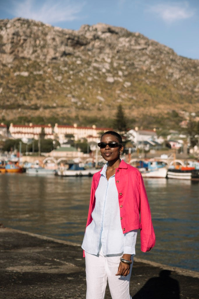 Concealed Front Shirt in Ocean