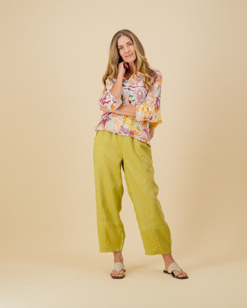 Printed Shirt in Multi Swirl